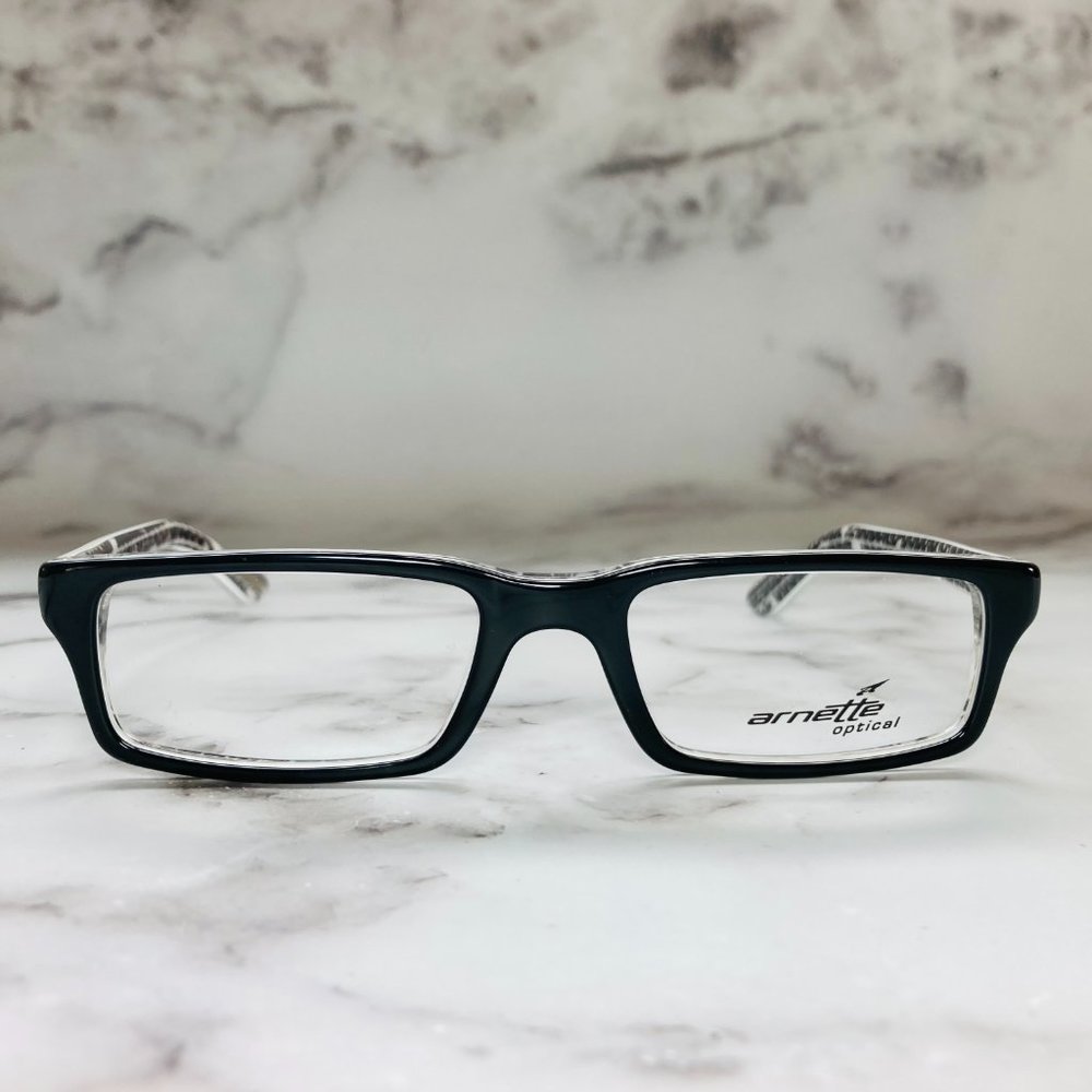 Arnette Rectangular Black And White Eyeglasses Gl… - image 2